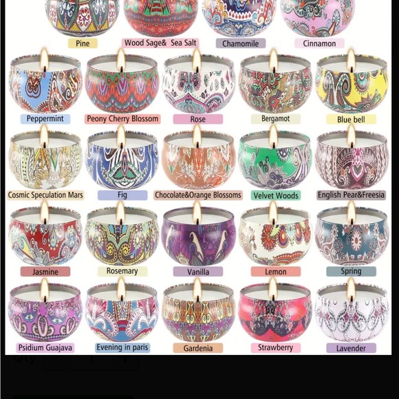 12 packs scented candle set - Picture 5 of 12